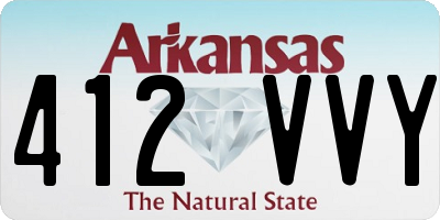 AR license plate 412VVY