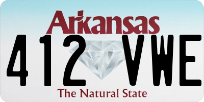 AR license plate 412VWE