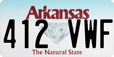 AR license plate 412VWF