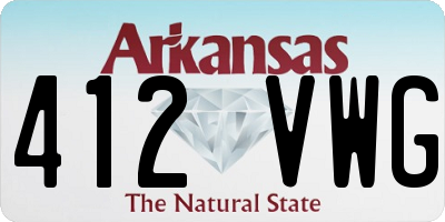 AR license plate 412VWG