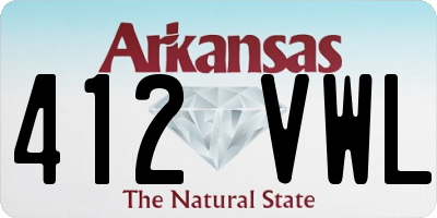 AR license plate 412VWL