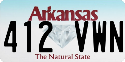 AR license plate 412VWN