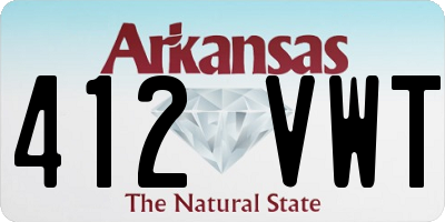 AR license plate 412VWT