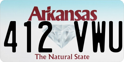 AR license plate 412VWU