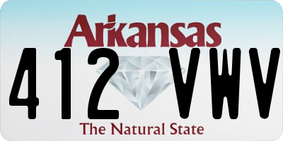AR license plate 412VWV
