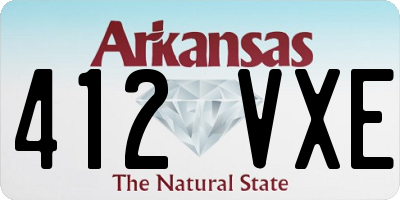 AR license plate 412VXE