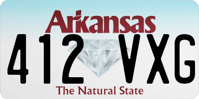 AR license plate 412VXG