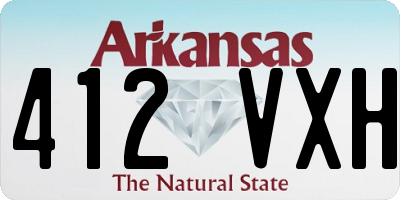 AR license plate 412VXH