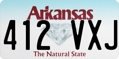 AR license plate 412VXJ