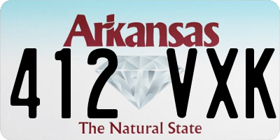 AR license plate 412VXK
