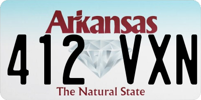 AR license plate 412VXN