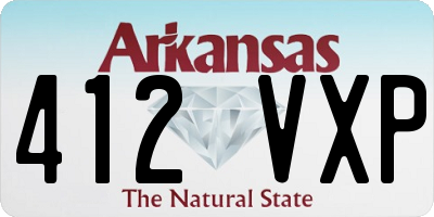 AR license plate 412VXP