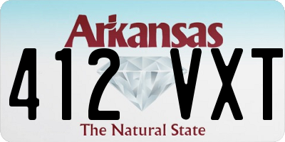 AR license plate 412VXT