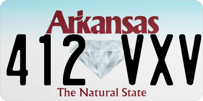 AR license plate 412VXV