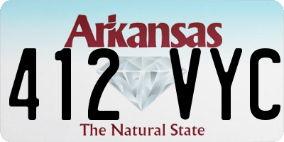 AR license plate 412VYC