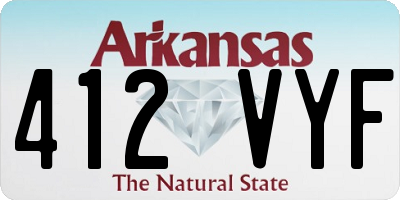 AR license plate 412VYF