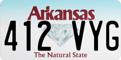 AR license plate 412VYG