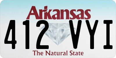 AR license plate 412VYI
