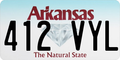 AR license plate 412VYL