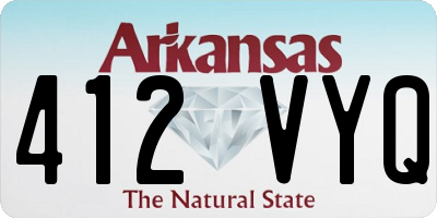 AR license plate 412VYQ