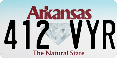 AR license plate 412VYR