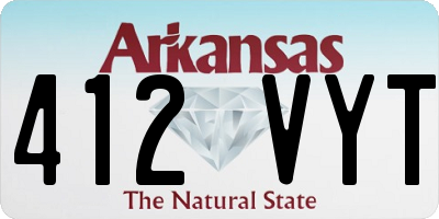AR license plate 412VYT
