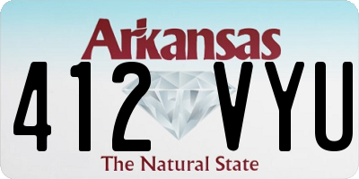 AR license plate 412VYU