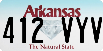 AR license plate 412VYV