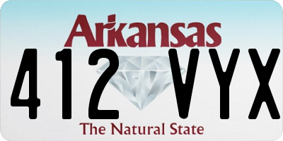 AR license plate 412VYX