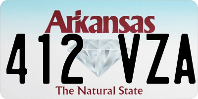 AR license plate 412VZA