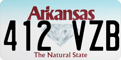 AR license plate 412VZB
