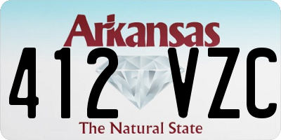 AR license plate 412VZC