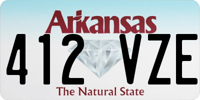 AR license plate 412VZE