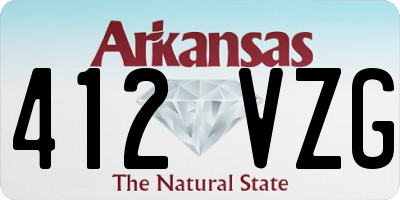 AR license plate 412VZG