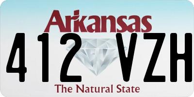AR license plate 412VZH