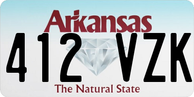 AR license plate 412VZK