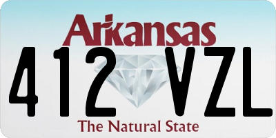 AR license plate 412VZL