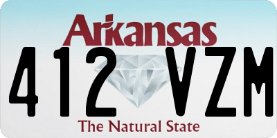 AR license plate 412VZM