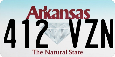 AR license plate 412VZN