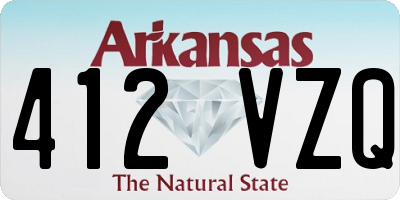 AR license plate 412VZQ