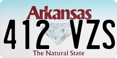 AR license plate 412VZS