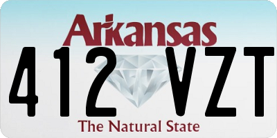 AR license plate 412VZT