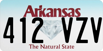 AR license plate 412VZV
