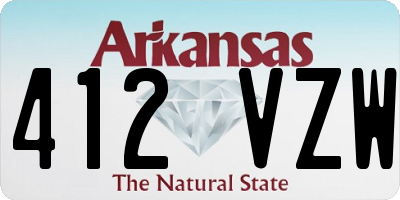 AR license plate 412VZW