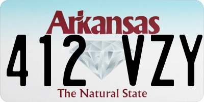 AR license plate 412VZY