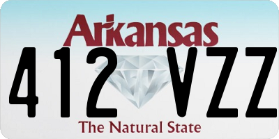 AR license plate 412VZZ