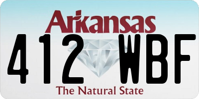 AR license plate 412WBF