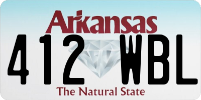 AR license plate 412WBL