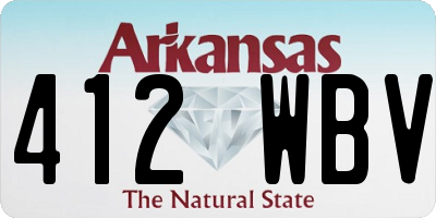 AR license plate 412WBV