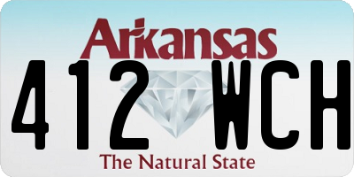 AR license plate 412WCH